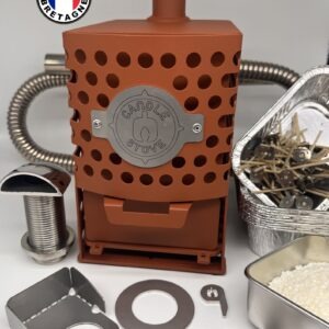 CANDLE STOVE TERRACOTTA Complet : Kit installation + Pack Bougies (Fabrication UE)
